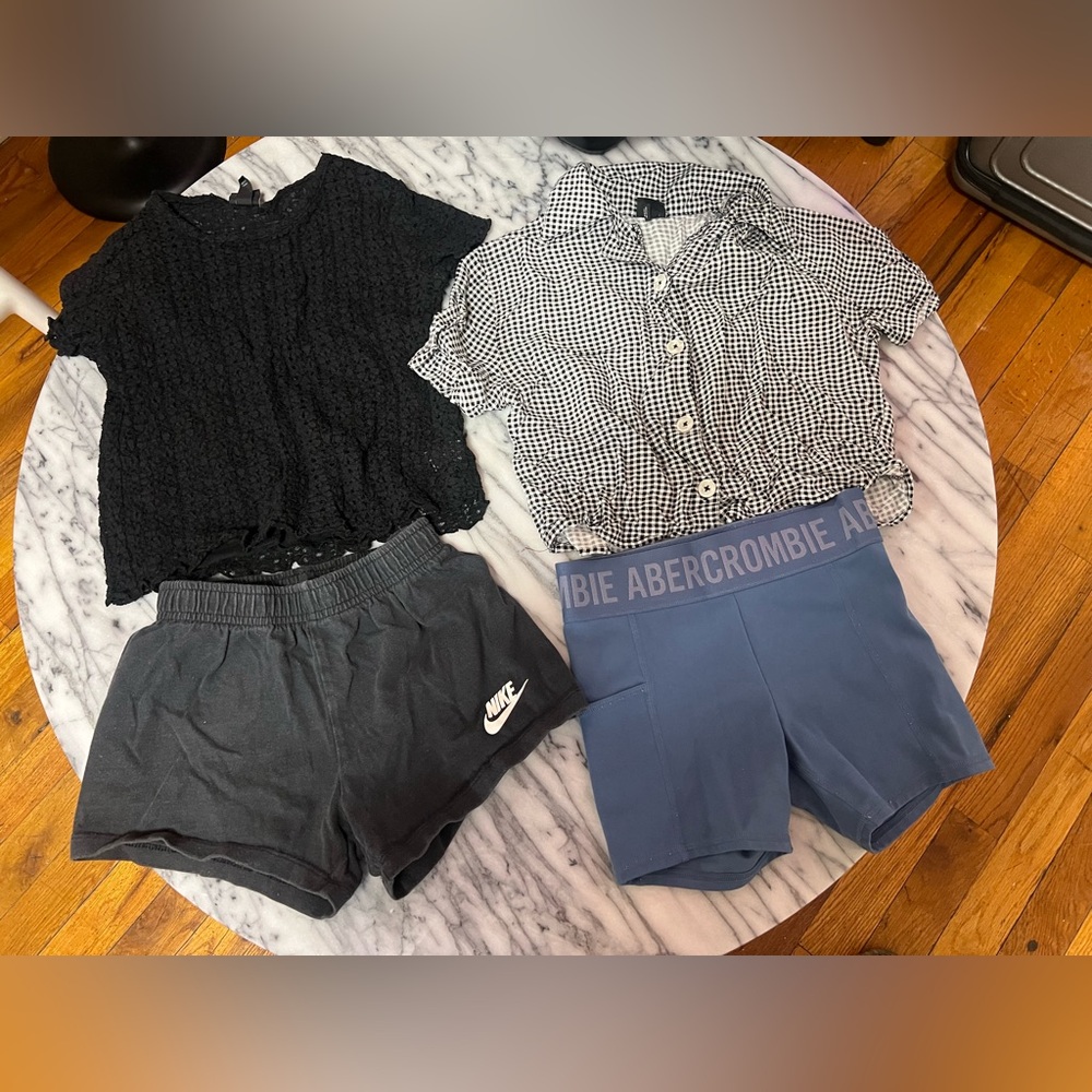 Bundle girls shorts and shirts